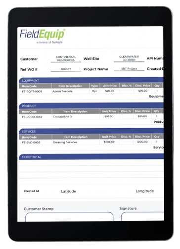field service invoicing system
