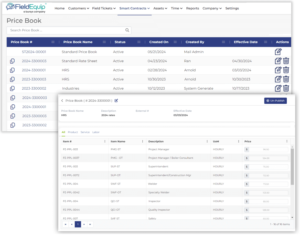 Field Service Price Books