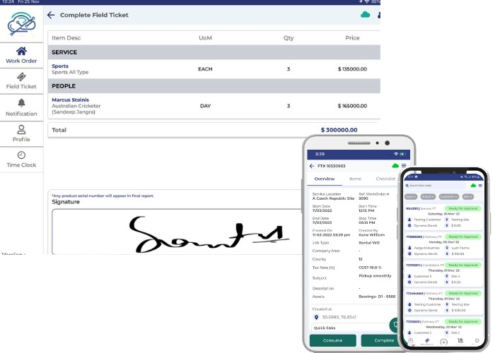 Digital Field Ticketing management Software