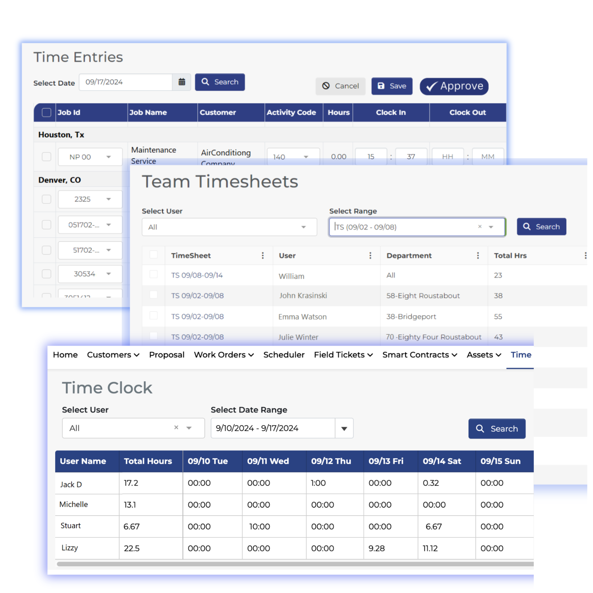 time tracking and job costing