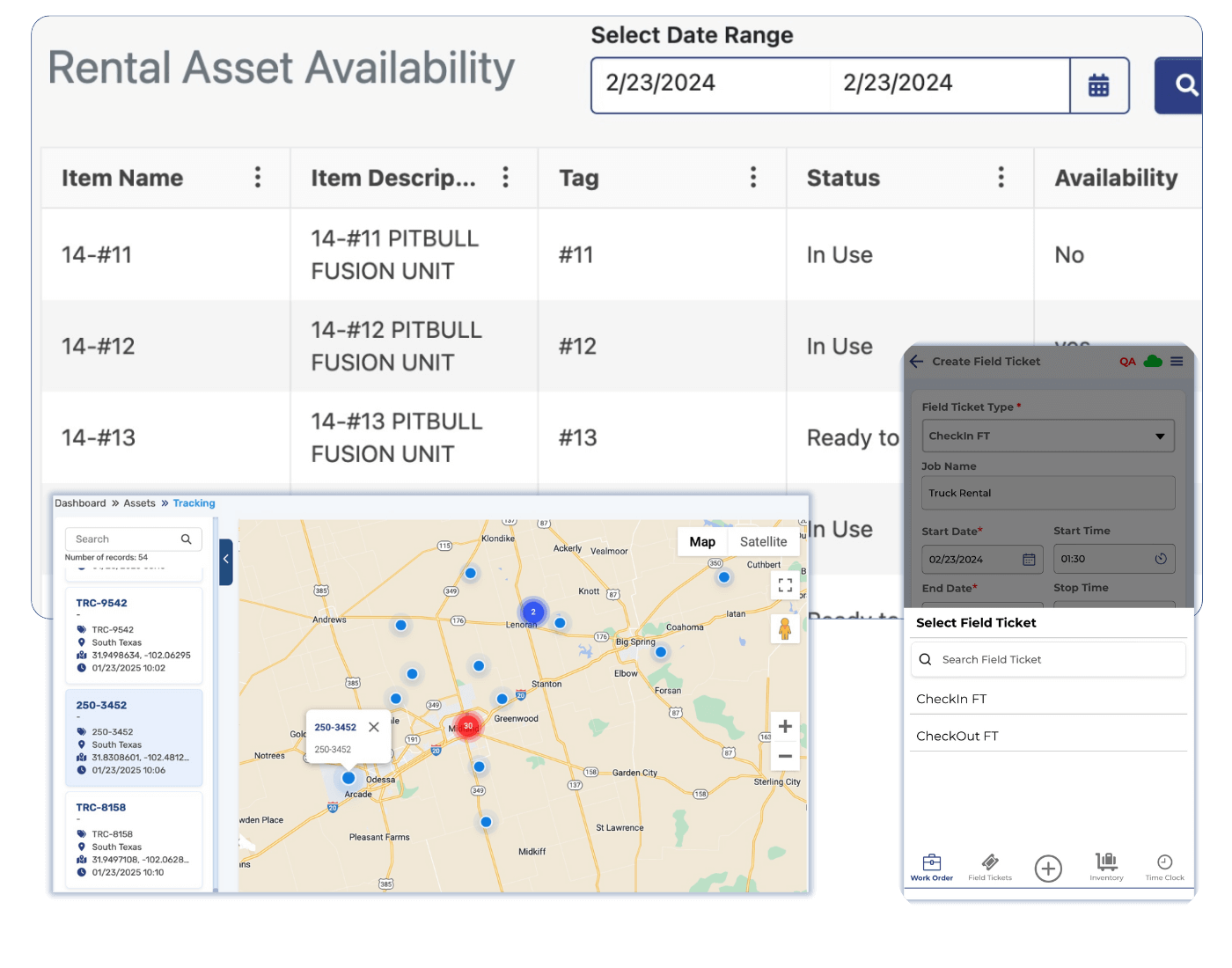 Field Service Asset Equipment Tracking